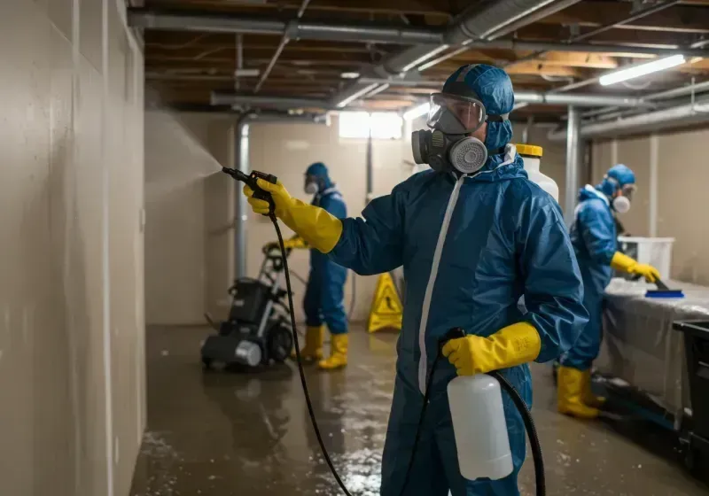 Basement Sanitization and Antimicrobial Treatment process in Terry, MT